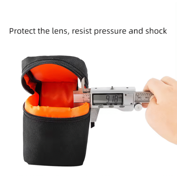 Estuche para lente de cámara