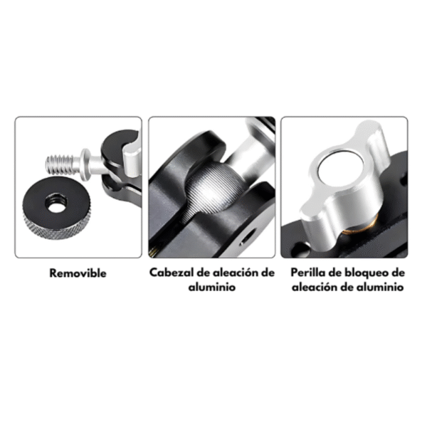 Brazo mágico de doble cabezal